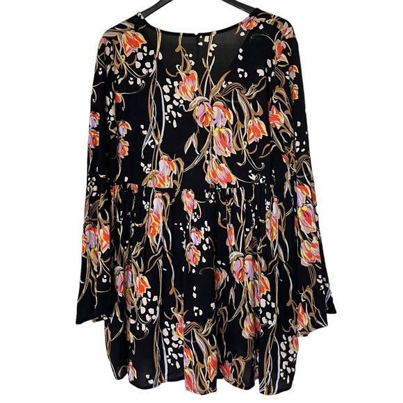 Free People Onyx Print Bella Peasant Tunic - Picture 5 of 7